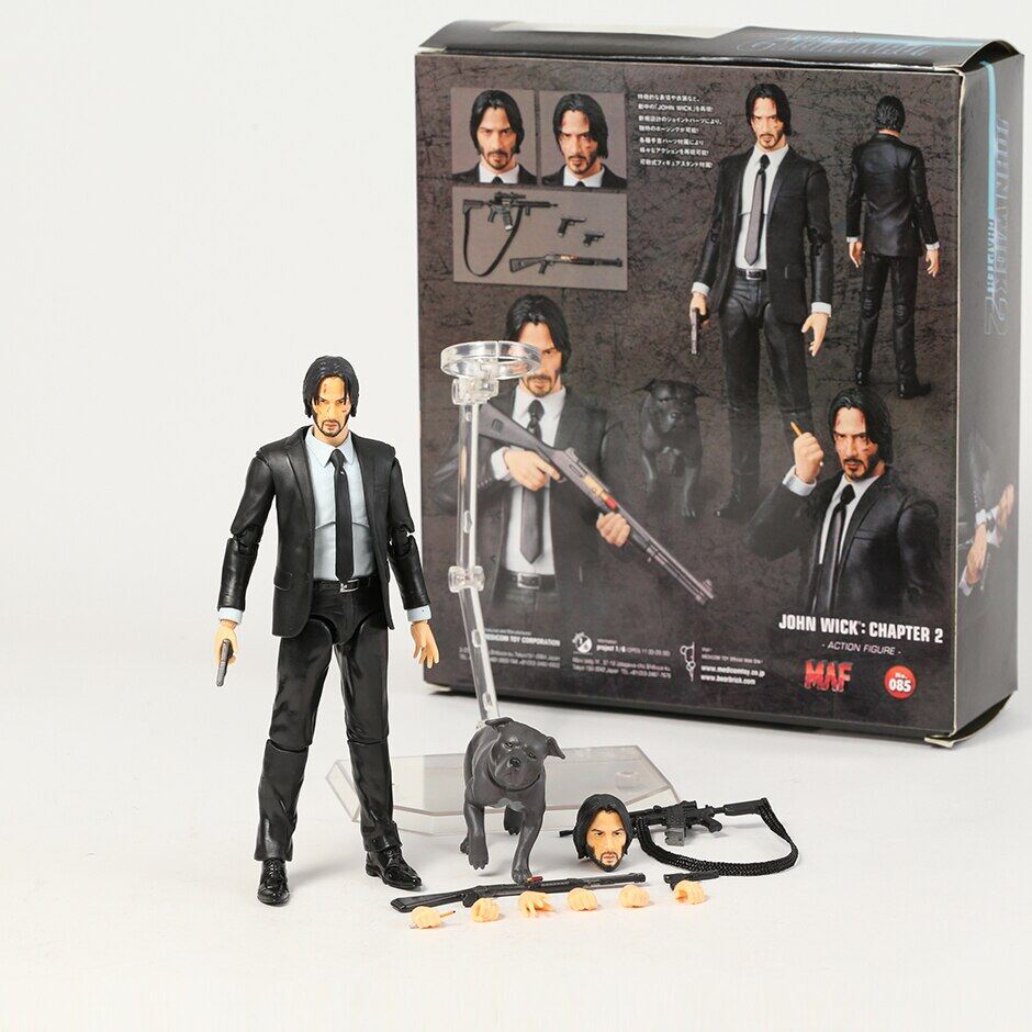MAFEX 085 John Wick Chapter 2 Keanu Reeves Action Figure Figurine Collection Model Doll Toy Gift