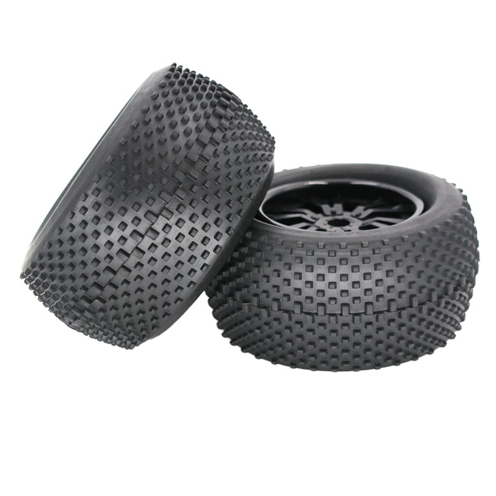 140mm Rubber Tires with Metal Wheels 17mm Hex for 1 8 RC Car Monster Truck