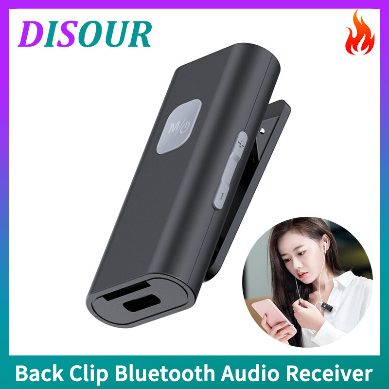 DISOUR Bộ Thu Âm Thanh SR11 Bluetooth 5.0 Kẹp Sau Bộ Chuyển Đổi Không Dây Âm Thanh Nổi Hỗ Trợ Phát Lại Thẻ TF AUX 3.5MM Cho Tai Nghe Xe Hơi
