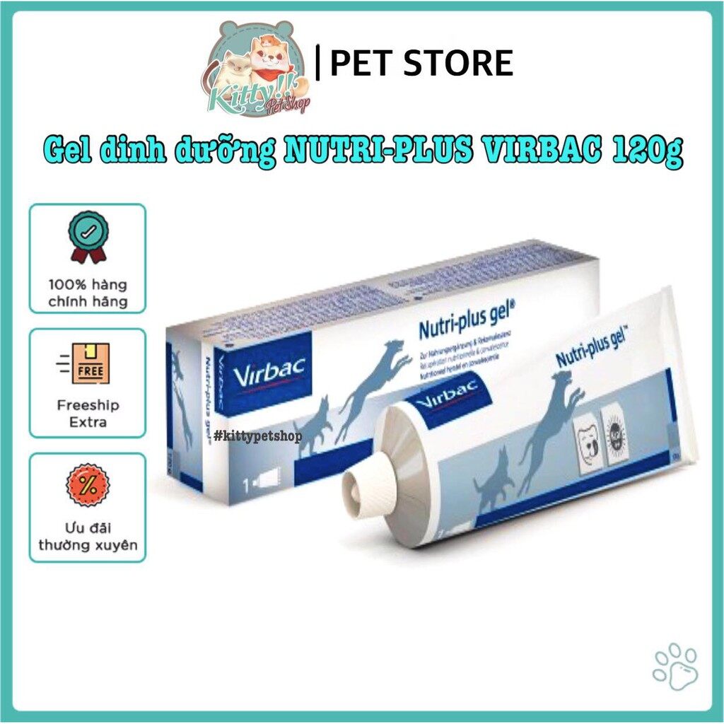 Nutri-plus Gel Virbac 120g - Gel ăn dinh dưỡng cho chó, mèo.
