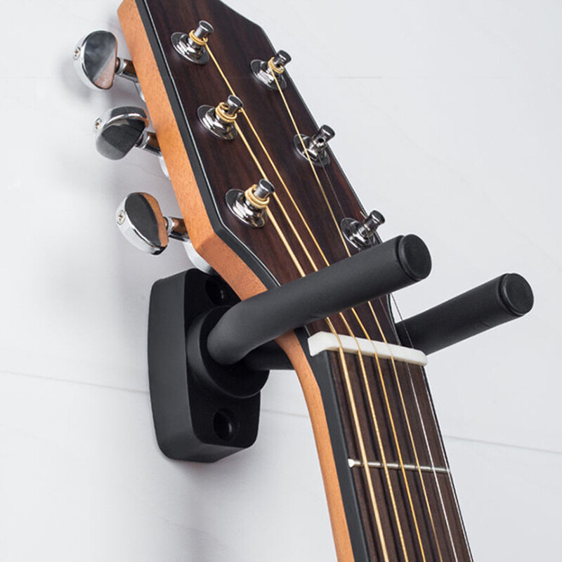 Bttum Hook nhạc đứng giá chủ Wall Mount Guitar Bracket kim loại/Sponge Đen nhạc cụ Phụ kiện Điều chỉnh móc áo