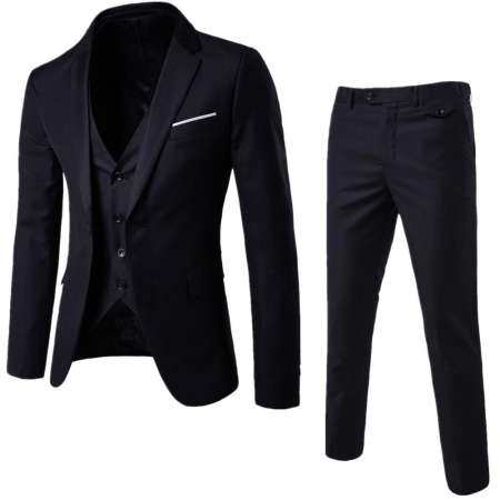 Meek Fantisia Men's Plus Size Formal Business Wedding Suit