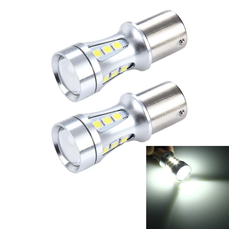 2 cái 1156/BA15S 10 Wát 1000lm 6500K 18 SMD-3030 LED Đèn phanh xe ô tô đèn xi nhan, DC 12V