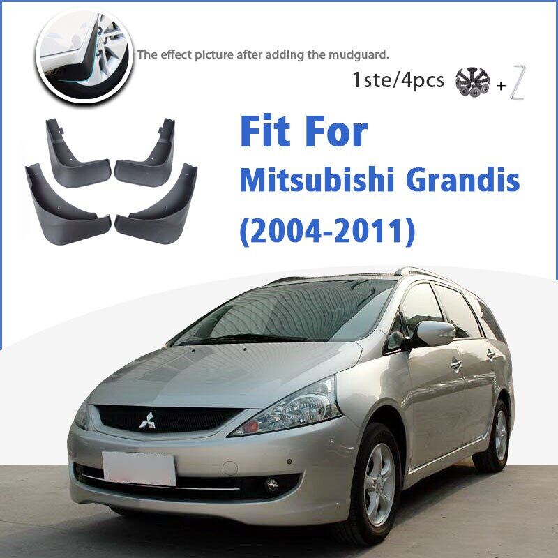 Tấm chắn bùn cho mitsubishi grandis 2004-2011 tấm chắn bùn phụ kiện xe hơi tấm chắn bùn tạo kiểu cho xe hơi 2006 2007 2009