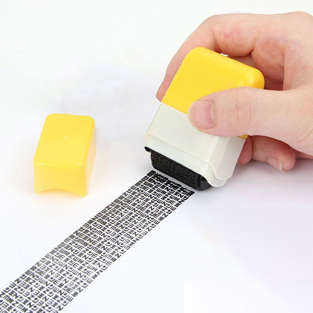 GNTUULT Mini Bảo vệ quyền riêng tư Tem bảo mật Bảo vệ trộm cắp Thông tin Dữ Liệu Niêm phong Sự riêng tư Con Dấu Tem bôi trơn Con dấu niêm phong Con dấu bí mật Dấu con lăn thủ công