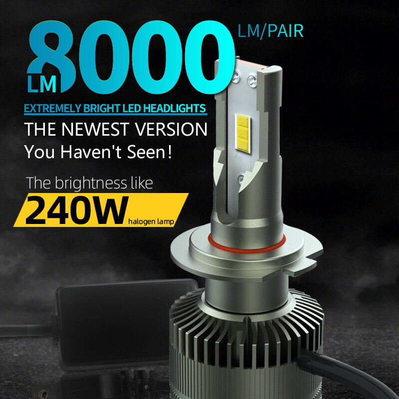 (Pack Of 2) H1 H4 H7 H8 H9 H11 9005(HB3) 9006(HB4) 9012(HIR2) đèn Đèn Pha LED Siêu Sáng Cho Bóng Đèn LED Dành Cho Ô Tô Hỗ Trợ Kính Chắn Chống Loá Cho Xe Hơi Và Đèn Pha Chùm Thấp 12V 24V (Trắng 6000K)