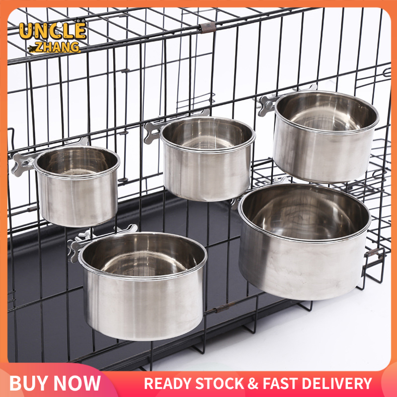 Lồng đựng bát cho chó bằng thép không gỉ chậu treo cố định cho chó bát đựng nước cho thú cưng chó mèo thức ăn cho thú cưng thức ăn cho thú cưng