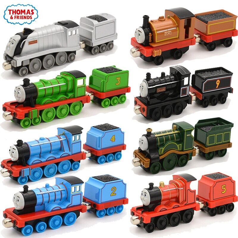 All thomas and friends bộ đồ chơi đường ray xe lửa james duke petcy henry mô hình xe lửa từ tính bằng hợp kim 1:43 đồ chơi giáo dục trẻ em