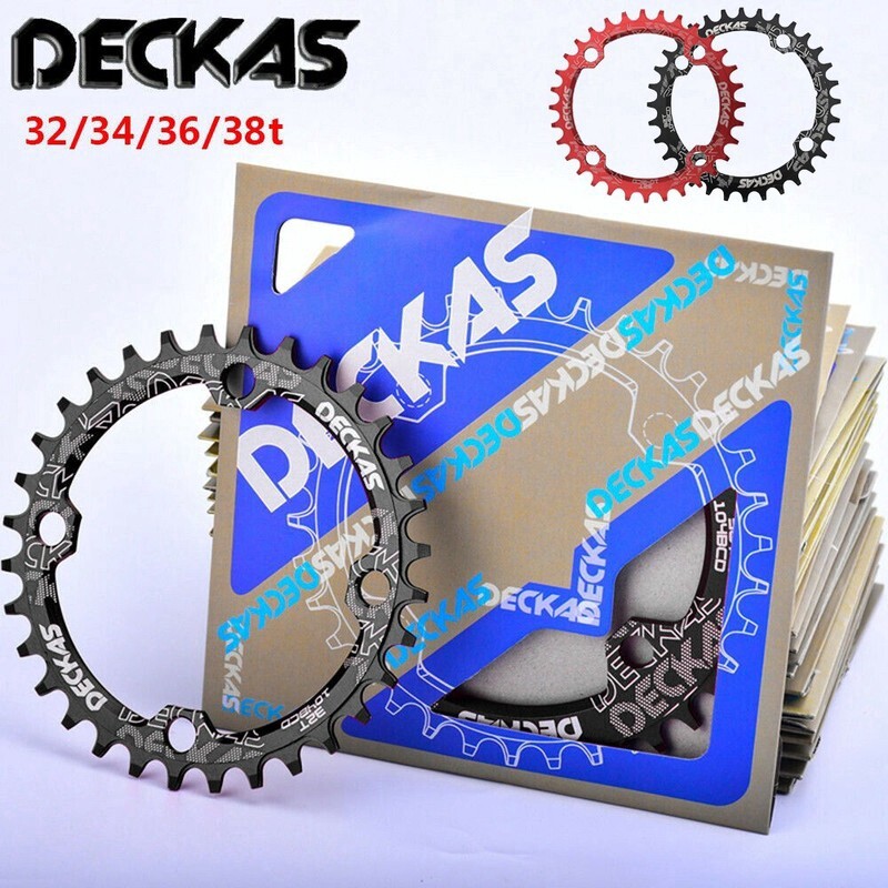 Deckas Đĩa Xích Tròn Rộng 104 BCD 104bcd Đĩa Xích Xe Đạp Leo Núi 32T 34T 36T 38T Phụ Kiện Đĩa Răng Bánh Xích Xe Đạp Leo Núi 104 BCD Cho Shimano M370 M410 M610 M615 M670 M780