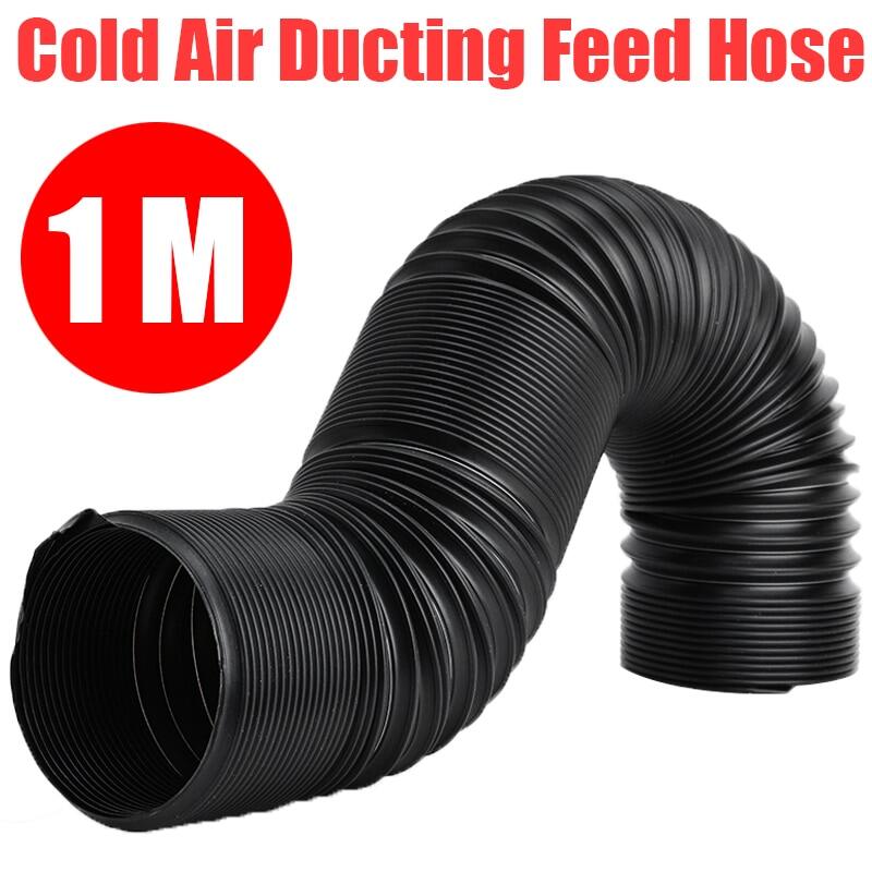 1M 80mm Car Engine Flexible Air hose Air Intake Pipe Inlet Hose Tube Car Air Filter Intake Cold Air Ducting Feed Hose Pipe