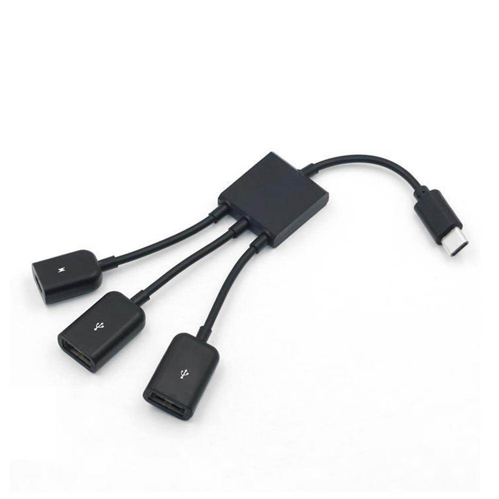 Bộ Chuyển Đổi Kobwa Type-C Sang USB HUB Bộ Chuyển Đổi Dây Cáp Máy Chủ OTG 3 Cổng Sạc Cho Điện Thoại Thông Minh Android