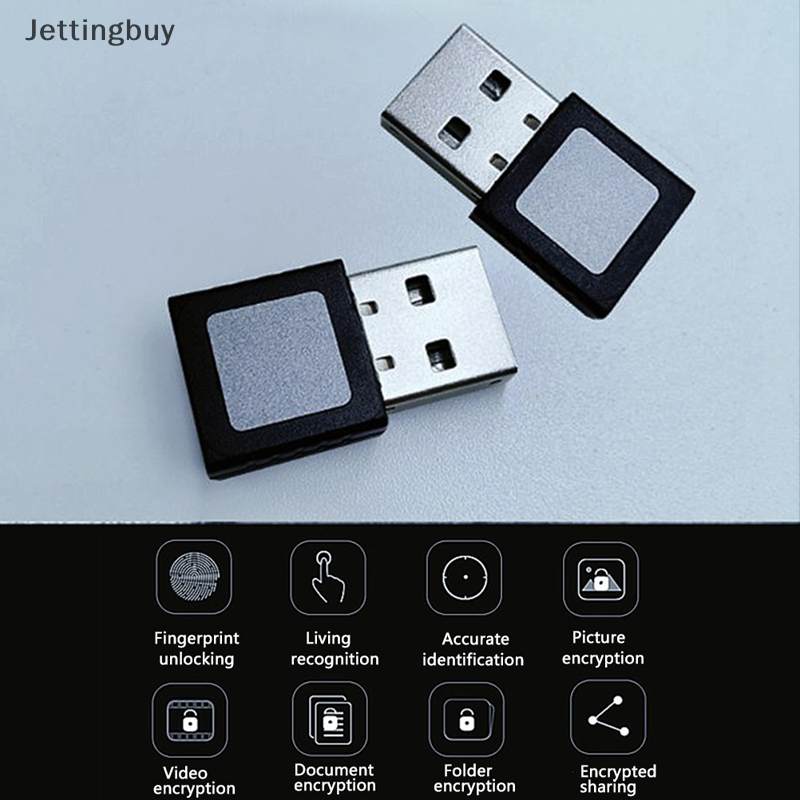【Jettingbuy】 Flash Sale Smart ID USB Fingerprint Reader For Windows 10 32/64Bit Password-Free Login Lock