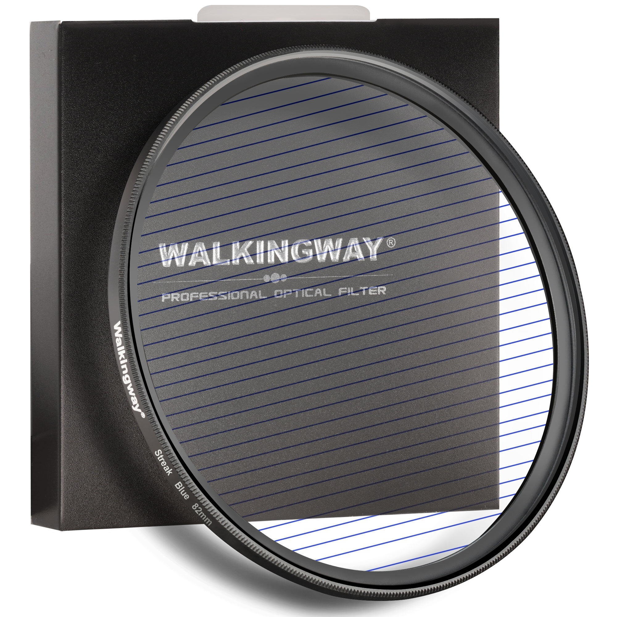 Walkingway Streak Filters Blue Flare Lens Filter Circular Cinematic 49 52 55 58 62 67 72 77 82MM Camera Filter For Camera
