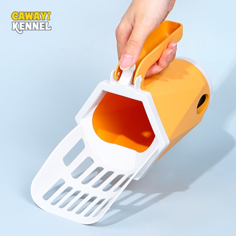 [Fire New] Cawayi Kennel Plastic Cat Litter Scoop Pet Care Sand Waste Scooper Shovel Hollow Cleaning Tool Lightweight Durable Easy To Clean