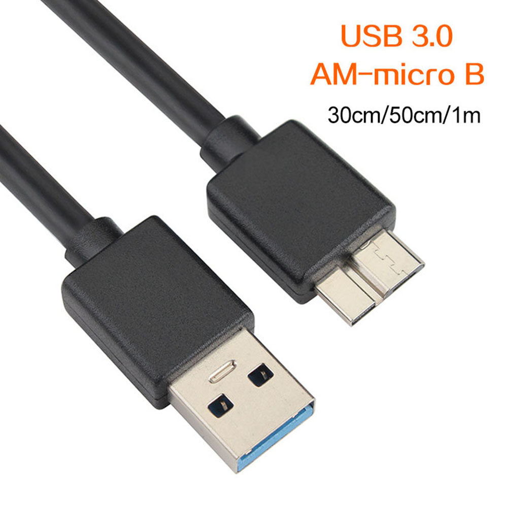 Bộ Chuyển Đổi Cáp Dữ Liệu Tốc Độ Cao USB 3.0 A Male Sang Micro B Male Cho Đĩa Cứng Ổ Cứng Di Động DriveUsb 3.0A Public To Microb, Cáp Dữ Liệu Ổ Cứng Di Động Tốc Độ Cao Cáp Kết Nối