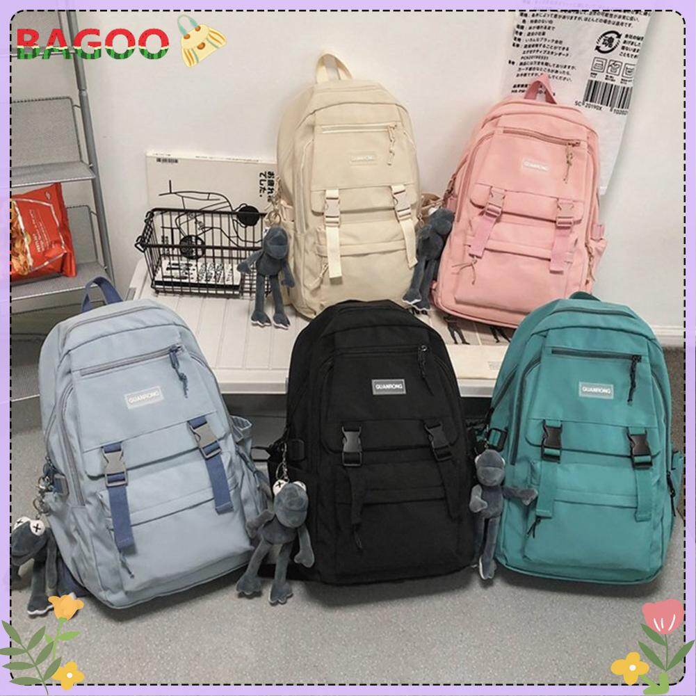 Ba lô nylon chống thấm nước ba lô cho cặp sách thiếu niên túi dễ thương ba lô sách máy tính xách tay du lịch cho nữ ba lô đeo vai hàn quốc mochila