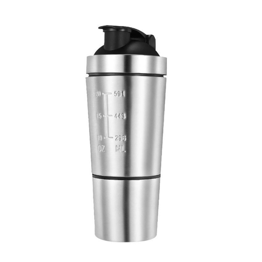 26oz có thể tháo rời Whey Protein bột thể thao Bình lắc cho chai nước cốc inox chân không trộn ngoài trời drinkware