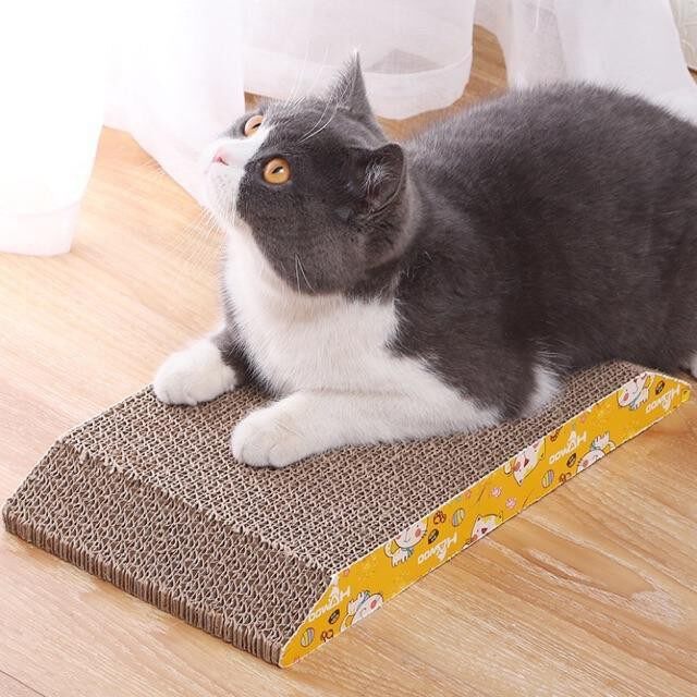 Bàn cào móng cho mèo kèm catnip - đồ chơi cho mèo giúp mèo giải trí,là nơi cào cho sạch và mòn bớt móng