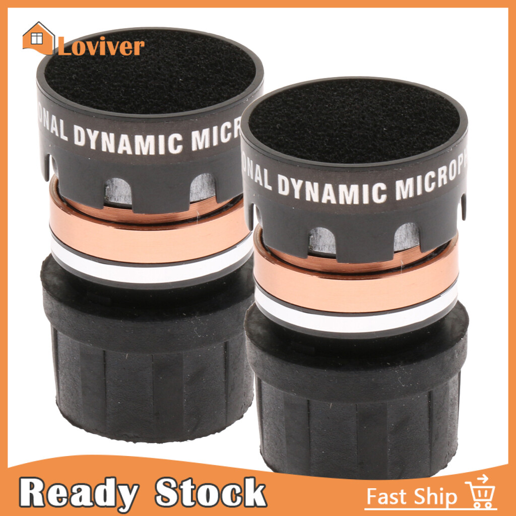 Loviver 2 x đầu micro thận không dây bền lõi nhựa