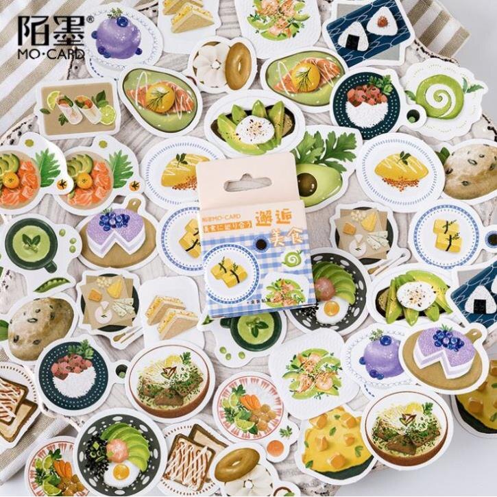 Bộ 46 sticker món ăn hàn quốc ngon miệng e65