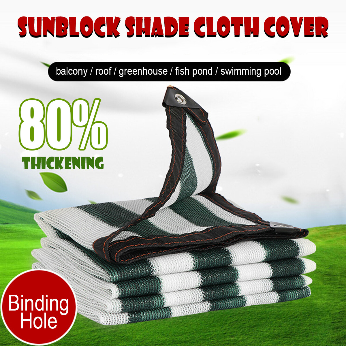 bạt che nắng nhà, lưới dệt kim Vải Che Mái Hiên Buồm, Ngoài Trời Vườn Hình Chữ Nhật 6 Khâu 80%