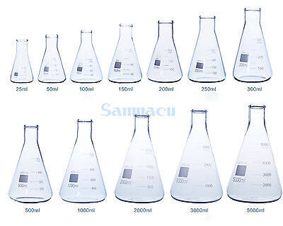 Conical Flask G3.3 Borosilicate Glass Lab Supplies