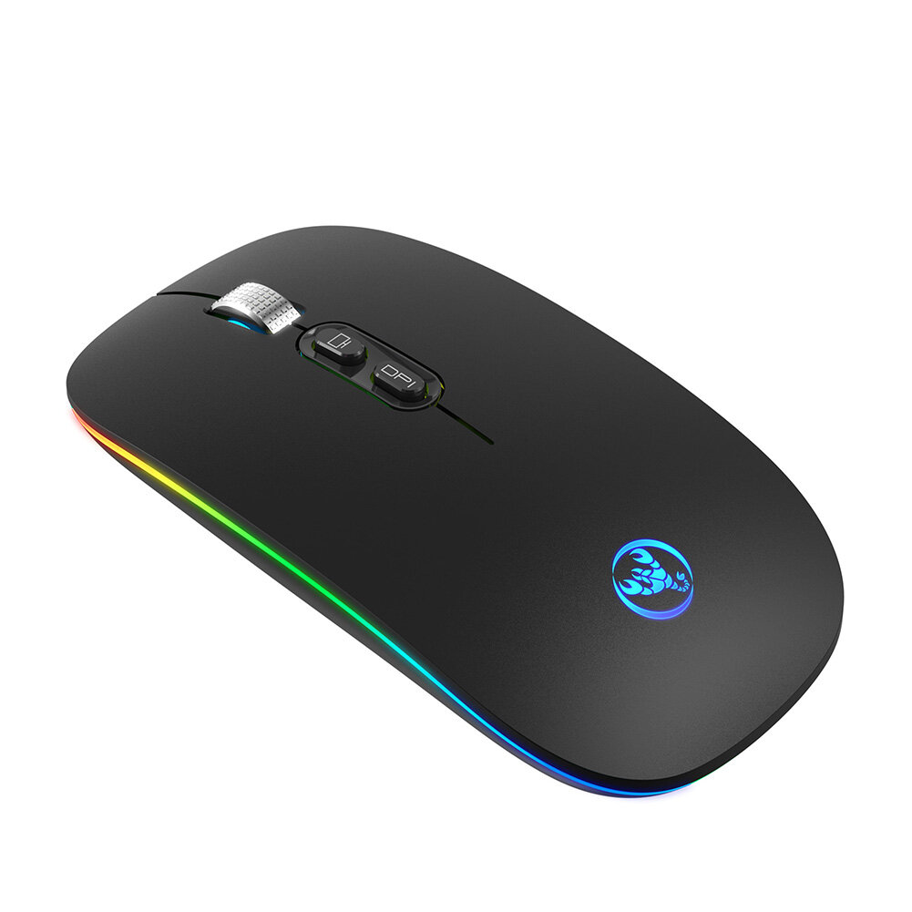 Hxsj m103fg chuột không dây 2.4g/bluetooth tương thích 5.1 + 2.4g chuột 1600dpi