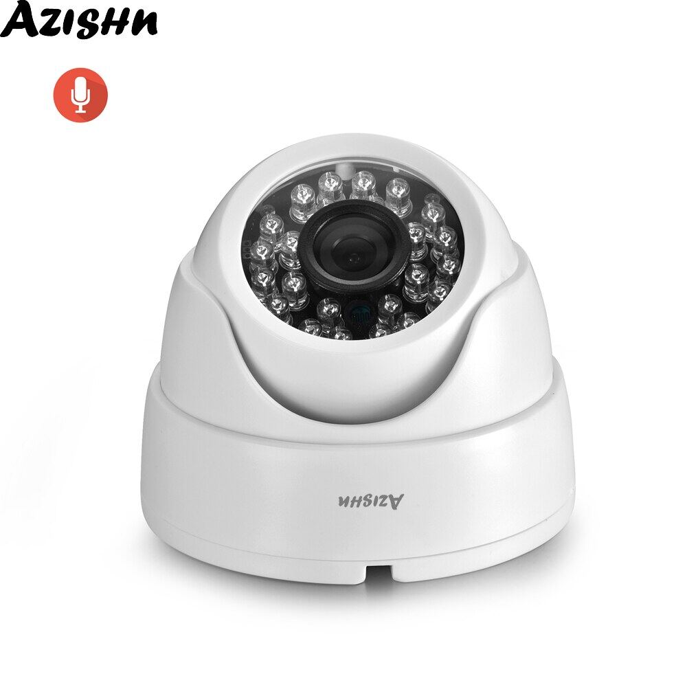 Azishn H.265 4MP 1080P câmera IP Camera hình cầu trong nhà grava ão de