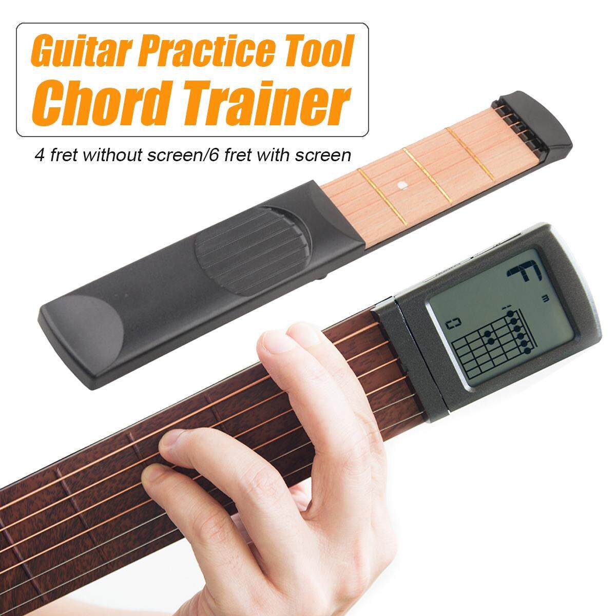 Generic 6 String 46 Grade Portable Pocket Acoustic Guitar Practice Tool Wooden Beginner Chord 4389