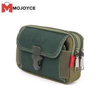 MOJOYCE Outdoor Canvas Waist Bag Sport Casual Men Phone Purse Zipper Belt Bum Pouch