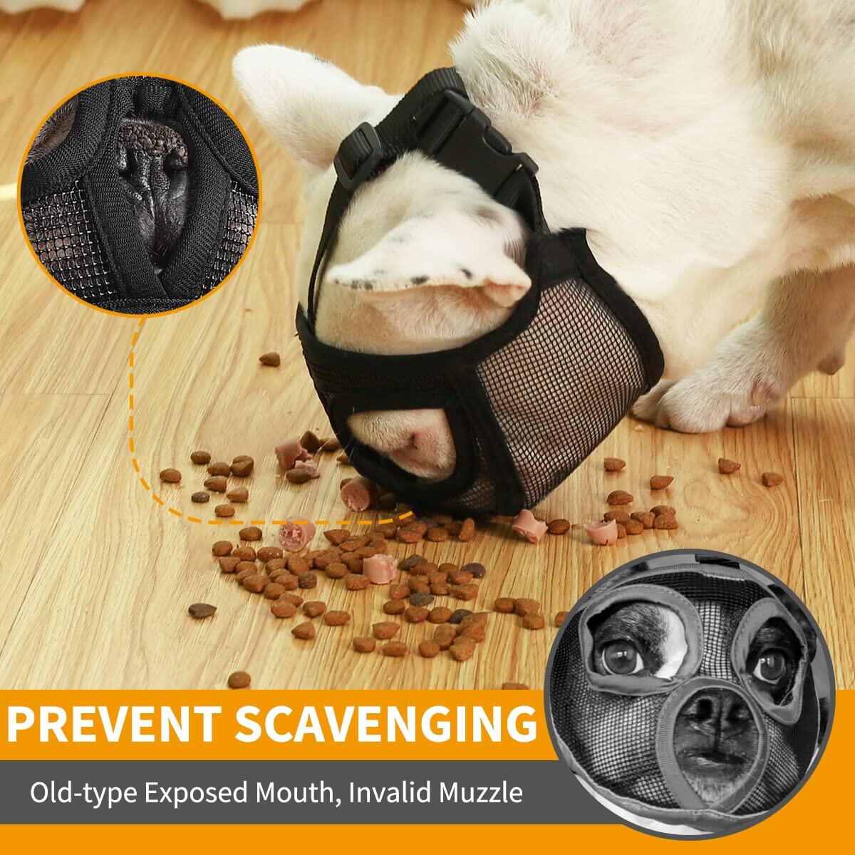 Ngắn mõm mõm chó, bằng lưới thoáng khí đế bệt phải đối mặt với mõm cho pháp Bulldog shih tzu và Pug, mặt nạ Bull mõm chó cho cắn tốt đồng hành cho vật nuôi
