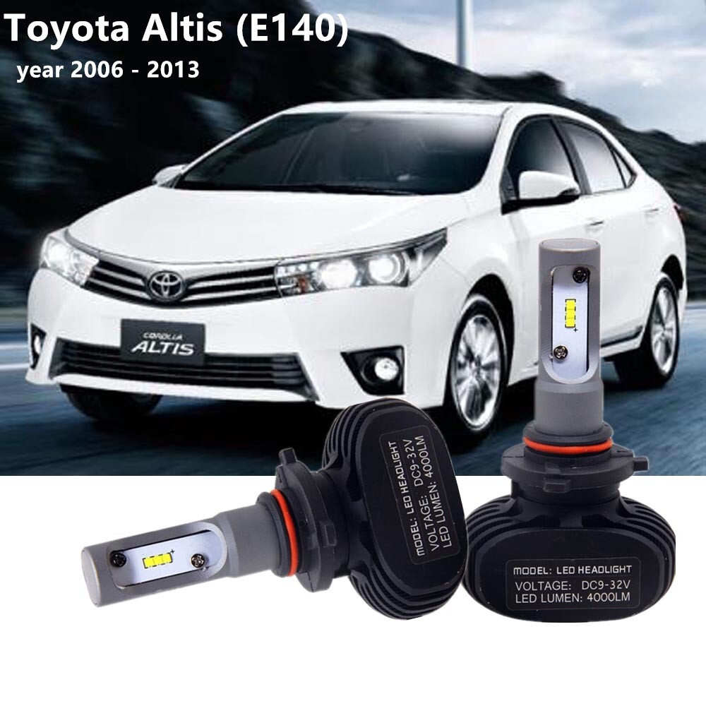 2 Đèn Pha LED Sáng Bảo Hành 1 Năm Đèn Pha Bóng Đèn HB4 Cho Toyota Altis (E140), Năm 2006 - 2013