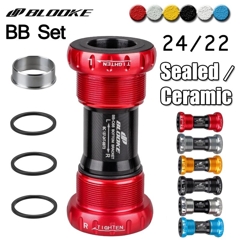 Blooke bộ bb 24 22 mm cho xe đạp leo núi bộ ren xe đạp gắn kín/vòng bi gốm bộ 2 vòng bi cho xe đạp sram gxp prowheel