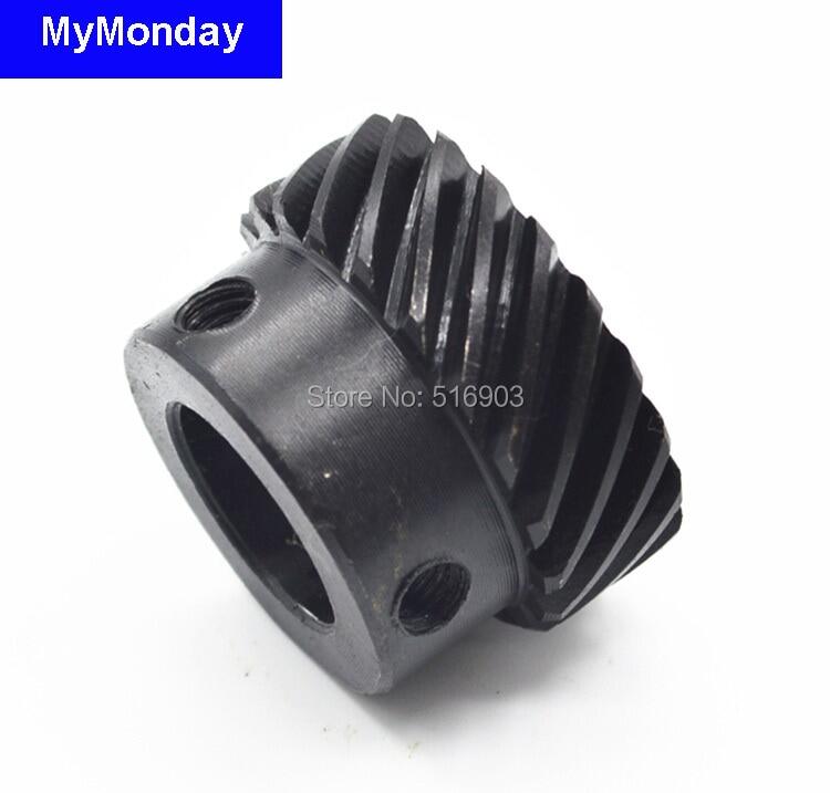 Giá đỡ bánh răng trụ răng 20t 20 răng Mod 1m = 1 lỗ khoan 8mm 12mm 14mm hướng răng xoắn ốc trái 45 thép