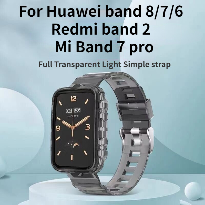 Glacier Silicone Strap for Huawei Band 10 Xiaomi Smart