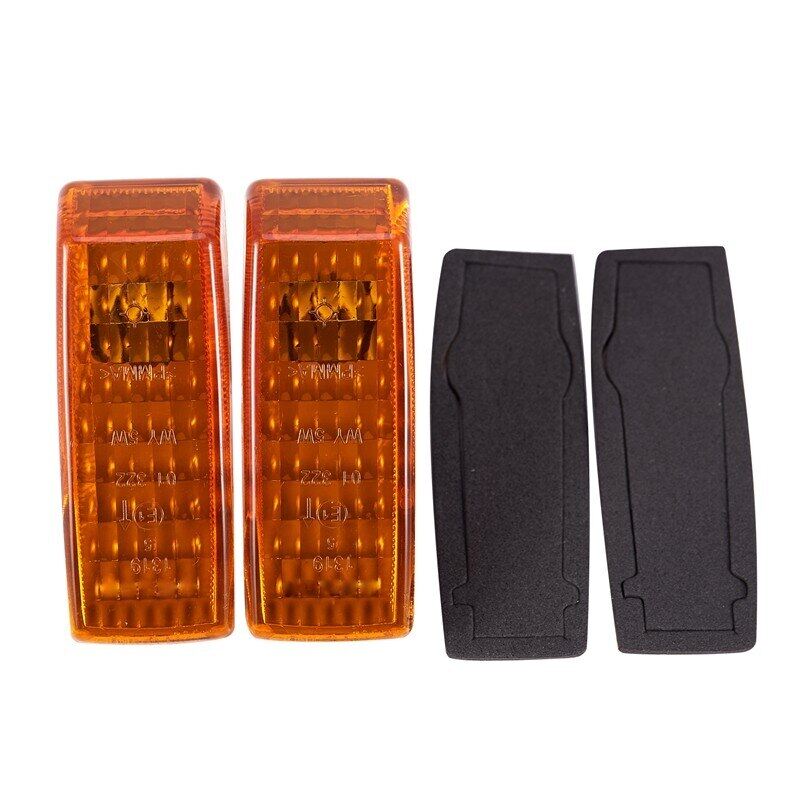 2 Chiếc Đèn Báo Rẽ Chắn Bùn Xe Hơi Vỏ Đèn Bộ Lặp Chỉ Báo, Màu Vàng, Dành Cho Xe Mercedes Benz W124 R129 W140 W202 W201