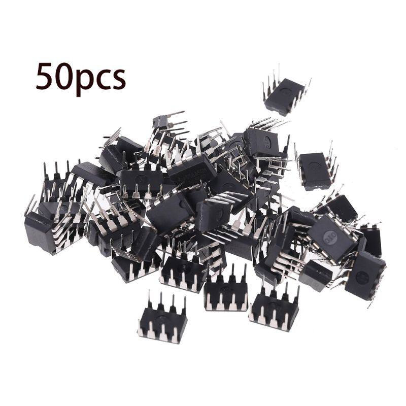 50 chiếc ne555 ne555p dip-8 bộ hẹn giờ lưỡng cực đơn, ic