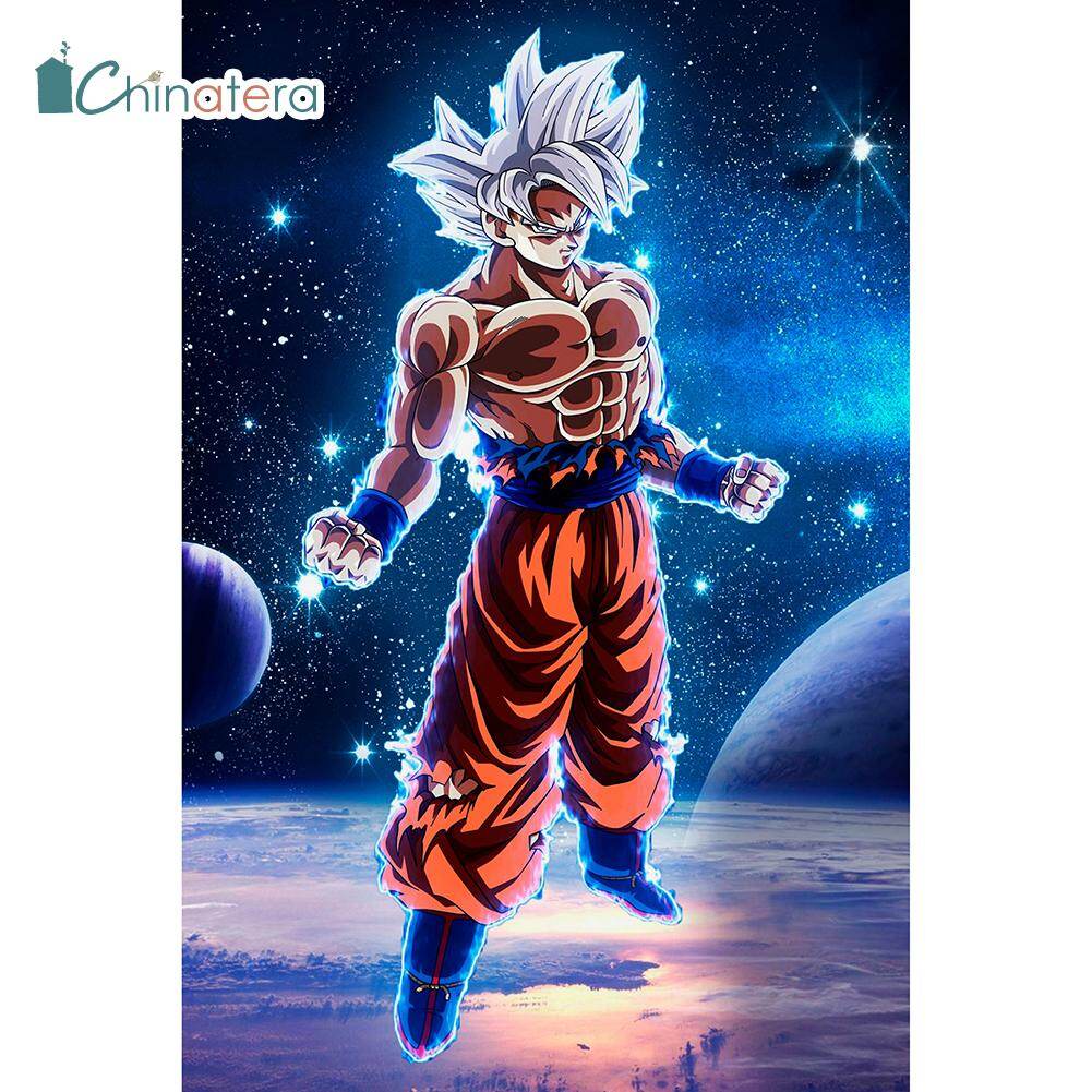 [Chinatera] Tranh Đính Đá Tròn Tự Làm 5D Nhân Vật Hoạt Hình Nhật Bản Bộ Khảm Thêu Chữ Thập Hình Con Khỉ King Ngộ Không May Vá Trang Trí Nội Thất