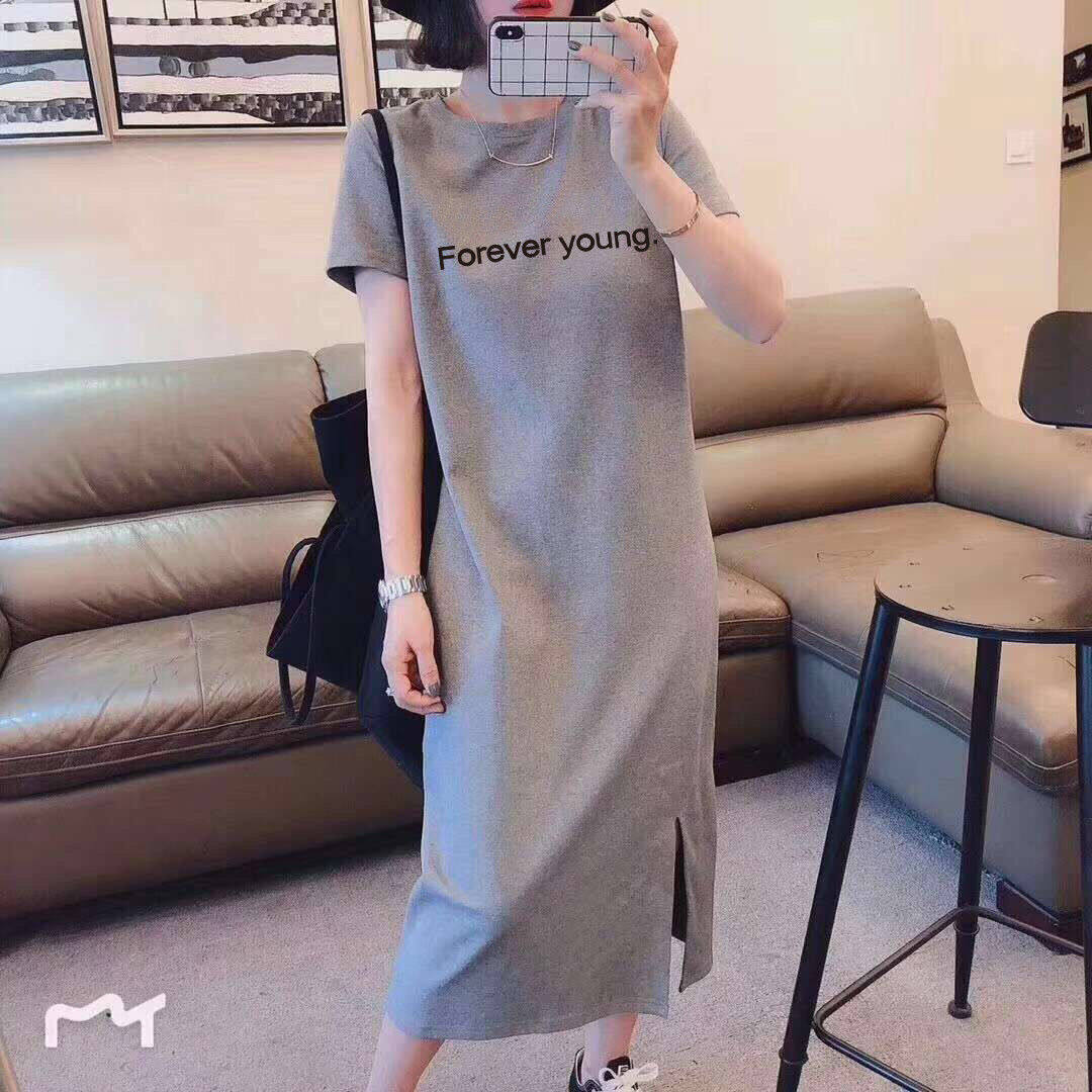  ĐẦM BẦU ĐẦM Bầu Mùa Hè Mặc Thường Ngày Trên Đầu Gối Dáng Ôm Phù Hợp Rộng Rãi Ngoại Cỡ Hàn Quốc Áo Thun Ngắn Tay Cá Tính Thời Trang Đầm Bầu 