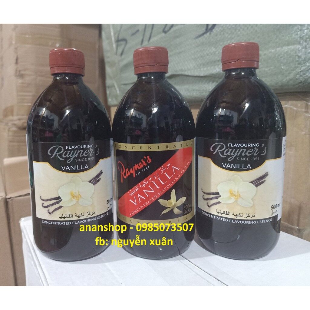 Hương vani / vani nước / Vanilla Rayner's 500ml