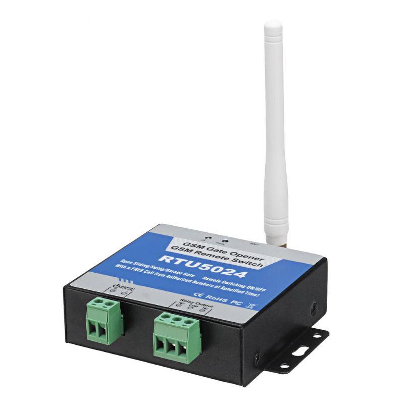 1 bộ rtu5024 2g rơ le gsm, bộ điều khiển từ xa cuộc gọi sms công tắc mở cổng gsm có ăng ten, để kiểm soát truy cập đỗ xe