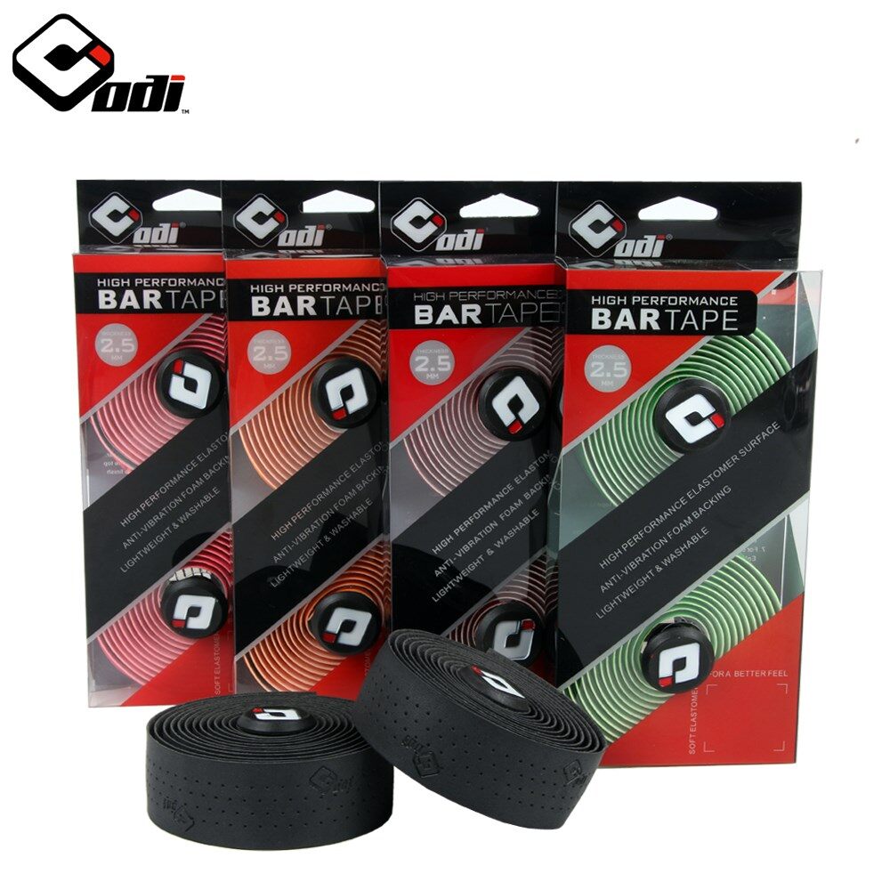 ODI Dây Quấn Ghi Đông Uốn Cong Bằng Da PU Dây Quấn Giảm Xóc Silicon Chống Trượt Cho Xe Đạp Đường Trường Tay Nắm Ghi Đông Đua Xe