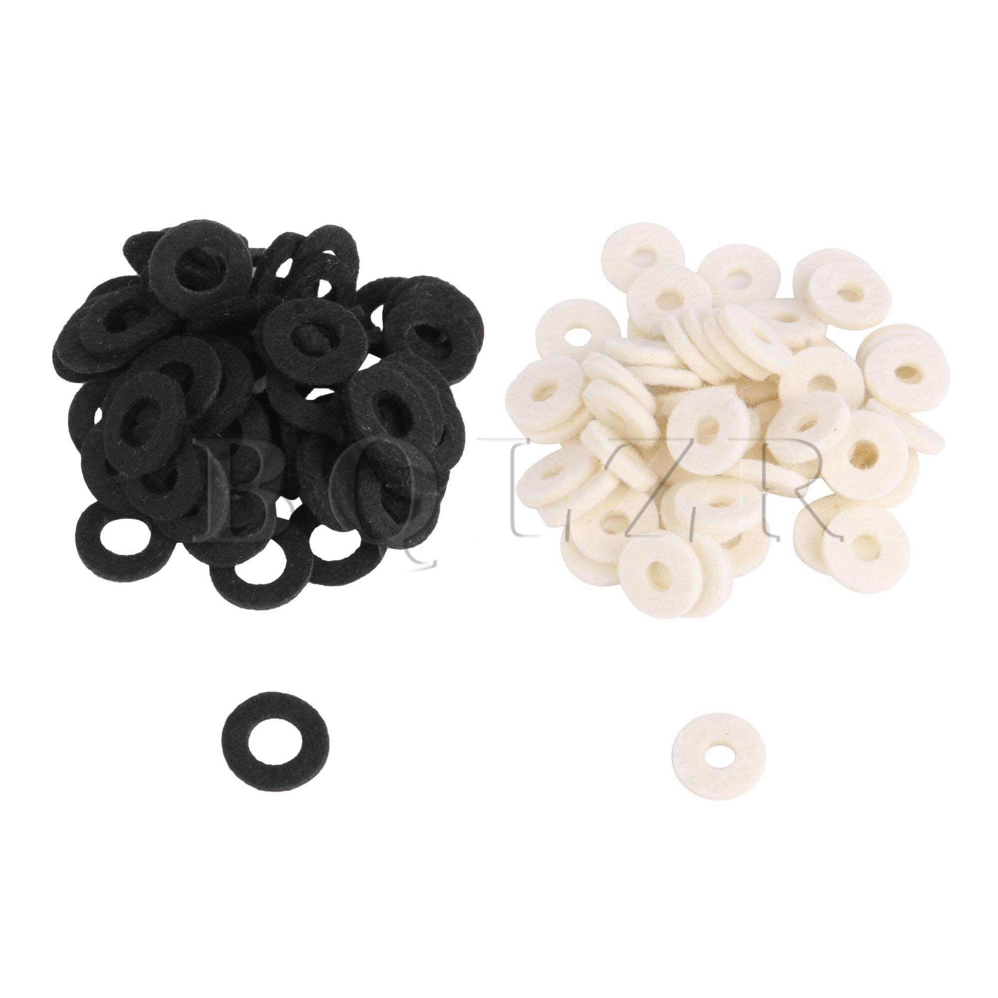 10 chiếc vòng đệm nỉ od 16mm màu trắng và 10 chiếc bộ sửa chữa kèn tự làm màu đen 18mm