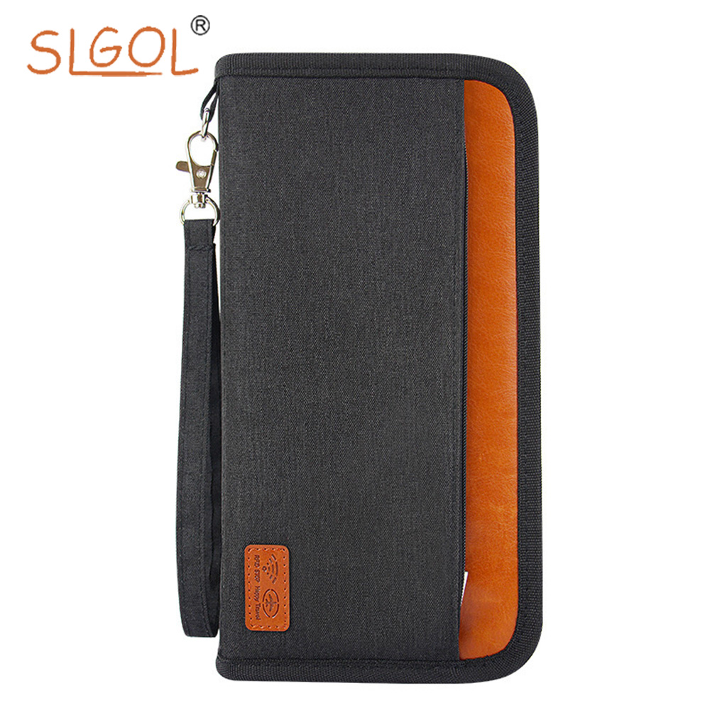 family passport holder for 4 leather