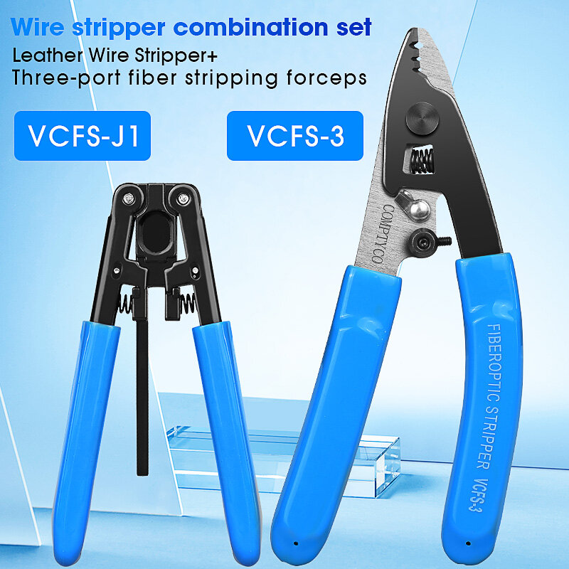 Bộ dụng cụ sợi quang hai mảnh vcfs-3 kìm tuốt sợi quang/kìm tuốt cáp/dụng cụ liên kết nóng chảy bằng sợi quang