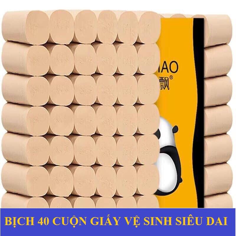 Bịch giấy vệ sinh gấu trúc sipiao 40 cuộn