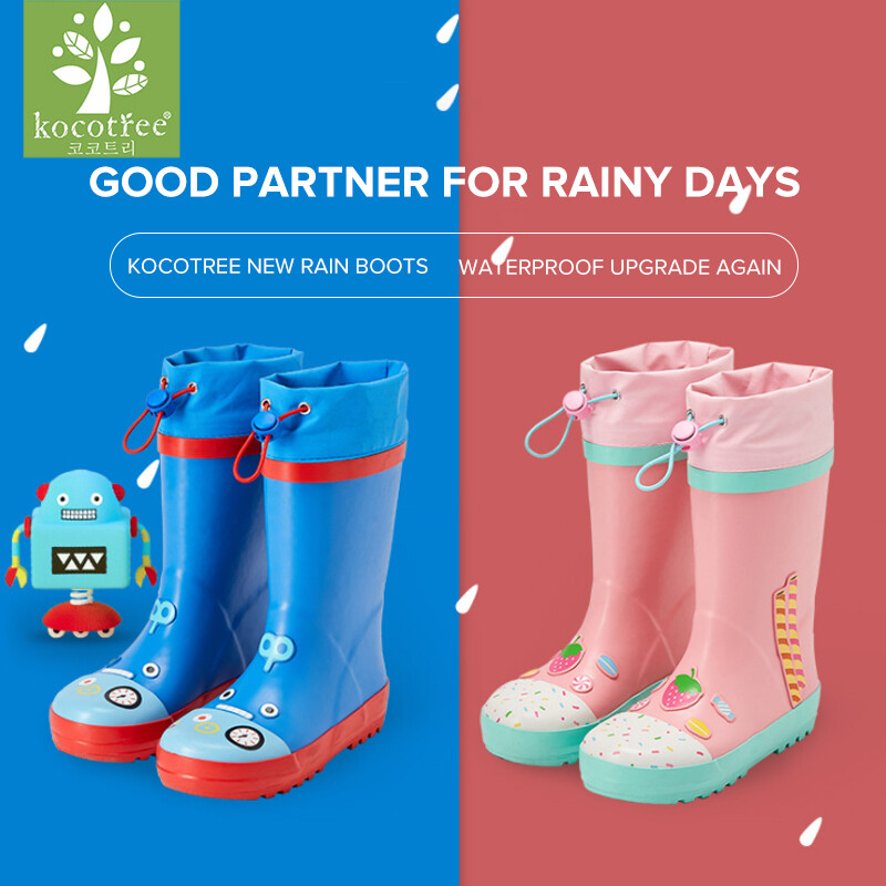 Kocotree trẻ em mới của bốt đi mưa trẻ em của ủng đi mưa cao su bốt đi mưa trẻ em của chùm bốt đi mưa sinh viên bốt đi mưa không thấm nước và chịu mài mòn bốt đi mưa