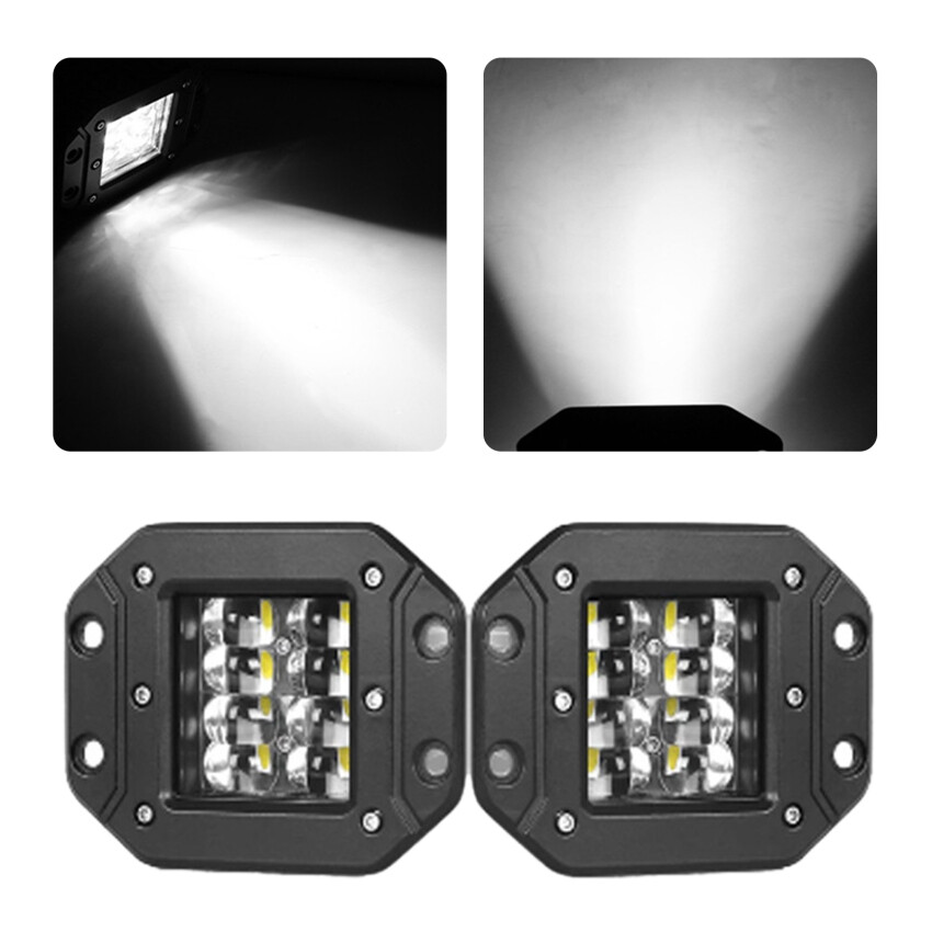 Thanh đèn led làm việc gắn phẳng vỏ đèn led chùm tia điểm cho xe tải xe địa hình thuyền 4wd atv đèn sương mù lái xe, 12v 24v