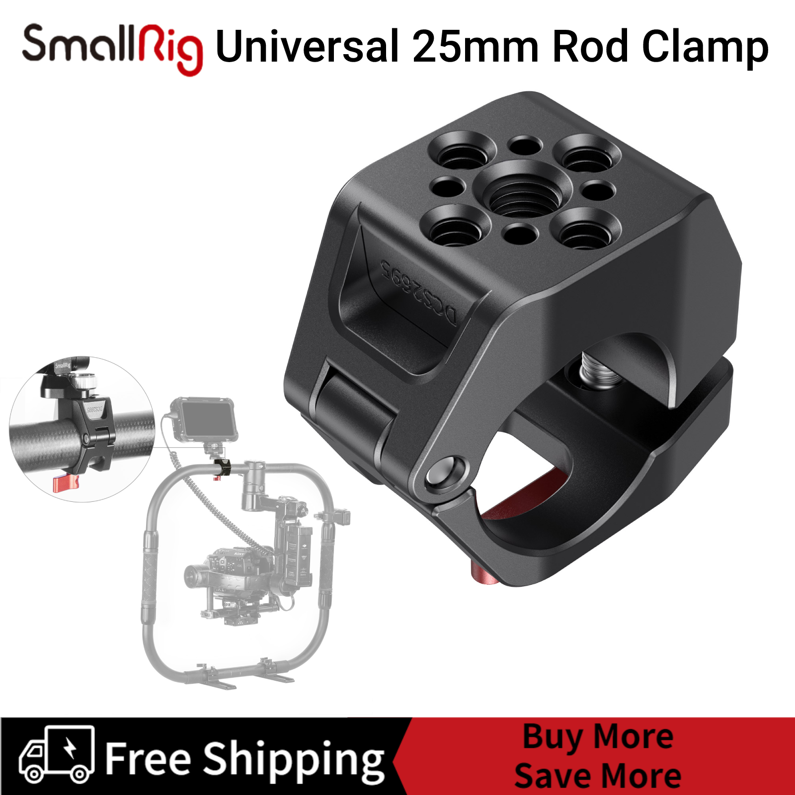 Kẹp Thanh Nhỏ 25Mm, Dành Cho DJI Ronin M/Ronin MX/FREEFLY Movi DCS2695