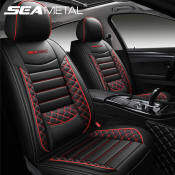 Universal Leather Car Seat Covers - Interior Accessories (Brand: Seametal)